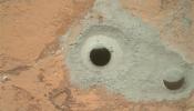 El Curiosity logra la primera perforación en Marte para obtener una muestra de roca