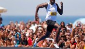 Exhibición sin récord de Bolt en Copacabana