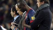 Con Vilanova y Abidal en la retina