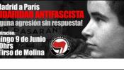 La Coordinadora Antifascista de Madrid se manifestará en repulsa por el asesinato de Clément Méric