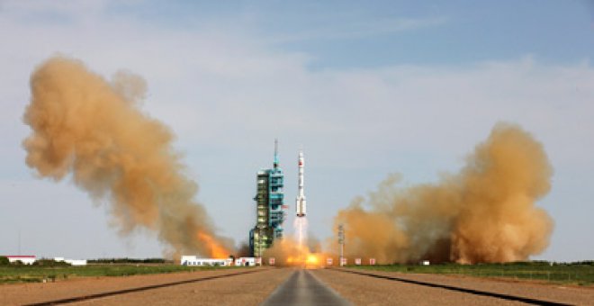 China lanza al espacio su quinta misión tripulada