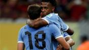 Borrachera de goles de Uruguay y a por Brasil