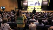 Tensión en la junta de Bankia con protestas de accionistas, desahuciados y trabajadores