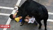 Tres corneados en el encierro más largo y peligroso de los sanfermines