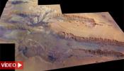 Mars Express capta las imágenes del cañón más grande del Sistema Solar