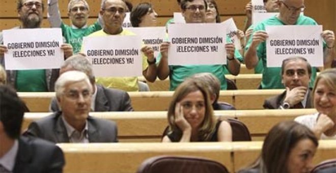 Izquierda Plural abandona el Pleno durante la sesión de control