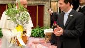 El Papa recibe al "dios del fútbol"