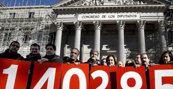 El Constitucional admite a trámite el recurso del PSOE contra la ley antidesahucios