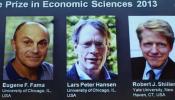 Los estadounidenses Fama, Hansen y Shiller ganan el Nobel de Economía