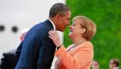 Obama se interesa por la pelvis de Merkel y la invita a visitar Washington