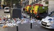 Dieciséis detenidos durante la huelga de limpieza viaria de Madrid