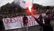Estudiantes y sindicatos salen a la calle en Italia contra la austeridad