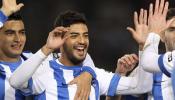 Exhibición de Carlos Vela en la remontada de la Real