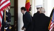 Rajoy llega puntual a su cita con Obama en la Casa Blanca