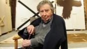 Antoni Tàpies pinta los versos de Joan Maragall