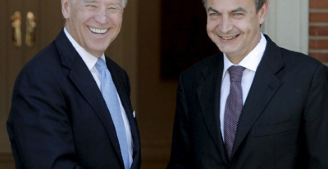 Biden agradece a Zapatero su apoyo en Afganistán