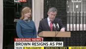 Gordon Brown dimite como primer ministro británico