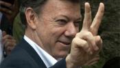 Santos celebra una victoria aplastante en Colombia