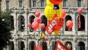Italia se suma a las protestas por los recortes en Europa