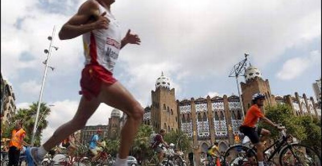 Chema Martínez, plata en la maratón