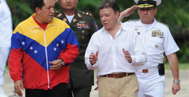 Santos y Chávez se conjuran a Bolívar para una histórica reunión