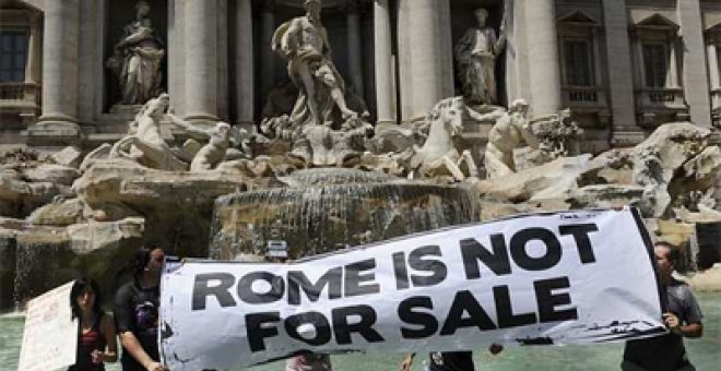 Roma estudia imponer un impuesto a los manifestantes