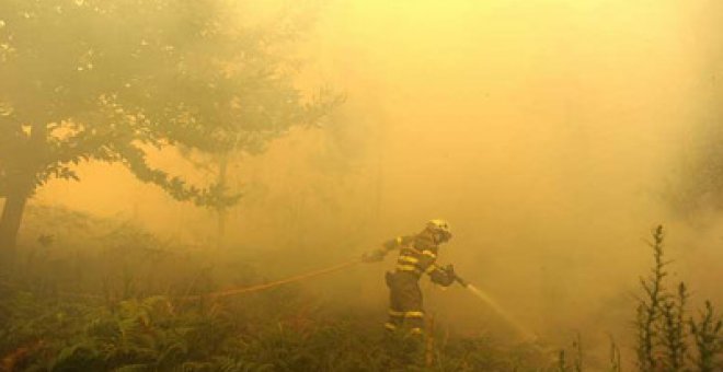 Los fuegos forestales en Galicia han quemado ya 800 hectáreas