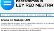 Iniciativa popular legislativa para proteger la neutralidad de la red