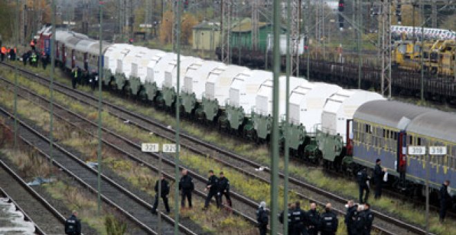 Los activistas logran parar el tren nuclear