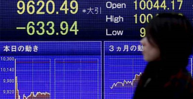 La Bolsa de Tokio sigue cayendo en picado