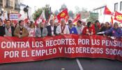 IU se manifiesta en Madrid contra la política "antisocial" Gobierno