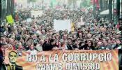 El boicot de Camps no frena la marcha contra la corrupción