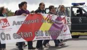 La Guardia Civil blinda el aeropuerto de Castellón ante la protesta festiva