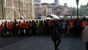 La policía frena el intento del partido 'Regeneración' de entrar en Sol