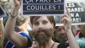 Manifestación en París contra el sexismo del caso Strauss-Kahn