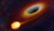 Un agujero negro mutila una estrella y dispara a la Tierra