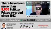 La última coña del satírico 'The Onion': aspirar al premio Pulitzer