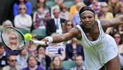 Serena Williams llora tras su primera victoria en Wimbledon