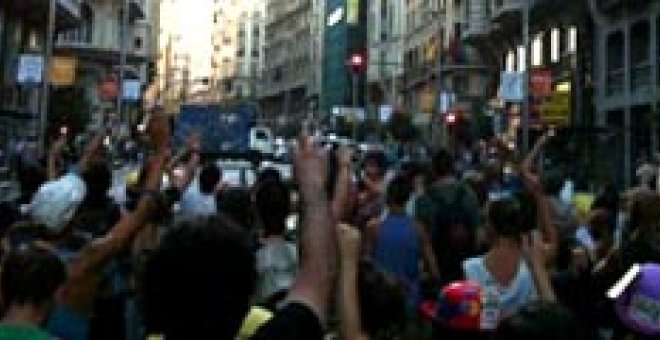 Los indignados toman el centro de Madrid