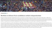 Un manifiesto reclama a los partidos catalanes concurrir juntos al 20-N