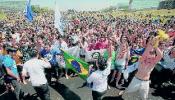 Miles de estudiantes se echan a la calle en Brasilia