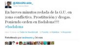 García Albiol avisa de una redada policial en Twitter