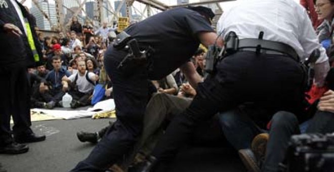 Las protestas contra Wall Street suben de tono en Nueva York