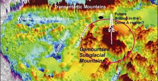 Halladas unas montañas del tamaño de los Alpes en el hielo antártico