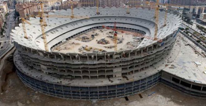El Valencia tiene que parar las obras de su nuevo estadio