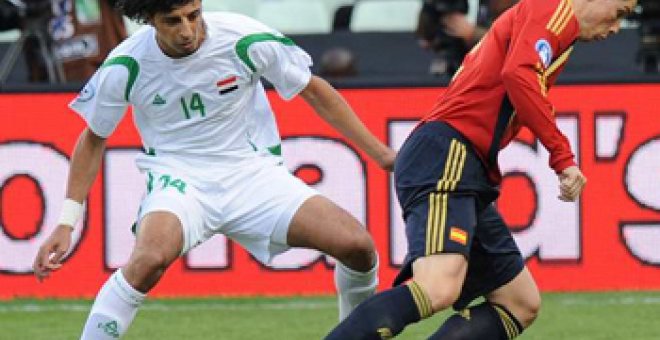 España derriba el muro iraquí para meterse en semifinales (1-0)