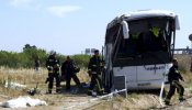 Tres muertos en un accidente de autocar en Cáceres