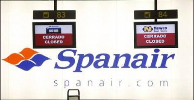 Los trabajadores de Spanair convocan una huelga indefinida