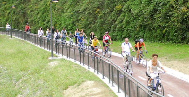 San Sebastián ya tiene el único túnel urbano para bicicletas de Europa