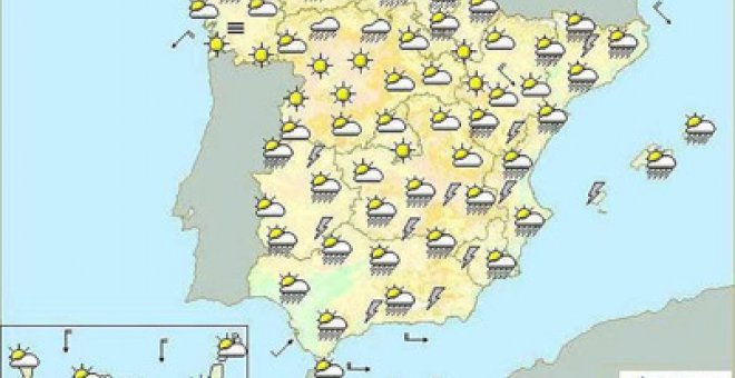 Nubosidad y posibilidad de tormentas en gran parte del país